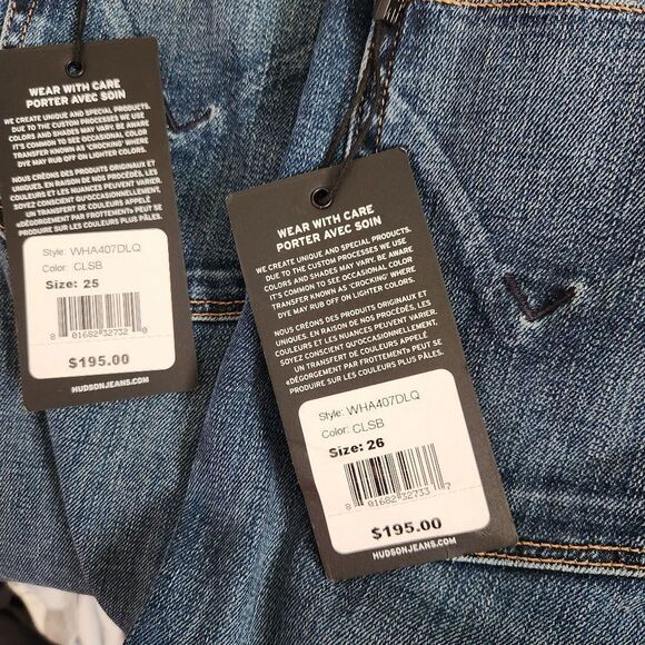 Hudson Jeans Barbara High Rise Skinny Jeans NWT Size 25 & 26 - Picture 7 of 8